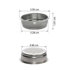 Единична Portafilter кошничка 51 мм (7–9 г)