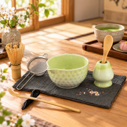 Matcha set 4Barista (light green) – комплект от керамика за приготвяне на чай мача 