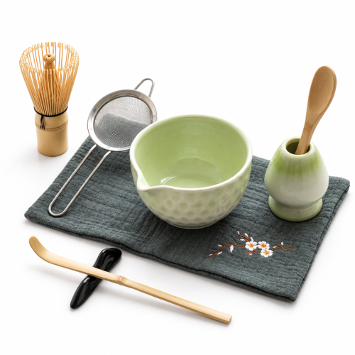 Matcha set 4Barista (light green) – комплект от керамика за приготвяне на чай мача 