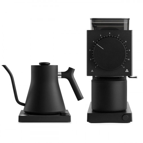 Fellow Ode + Stagg EKG black | Електрическа кафемелачка + чайник Gooseneck