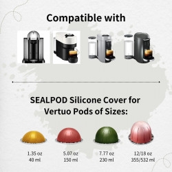SEALPOD Силиконов капак за VertuoLine Капсули - 4 бр