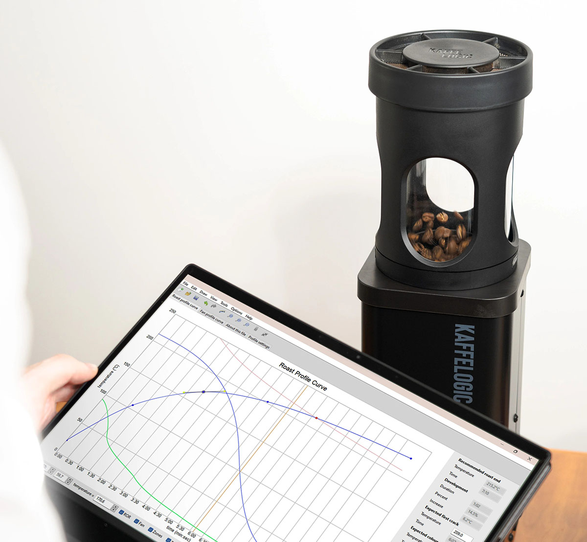 Kaffelogic Studio Software interface